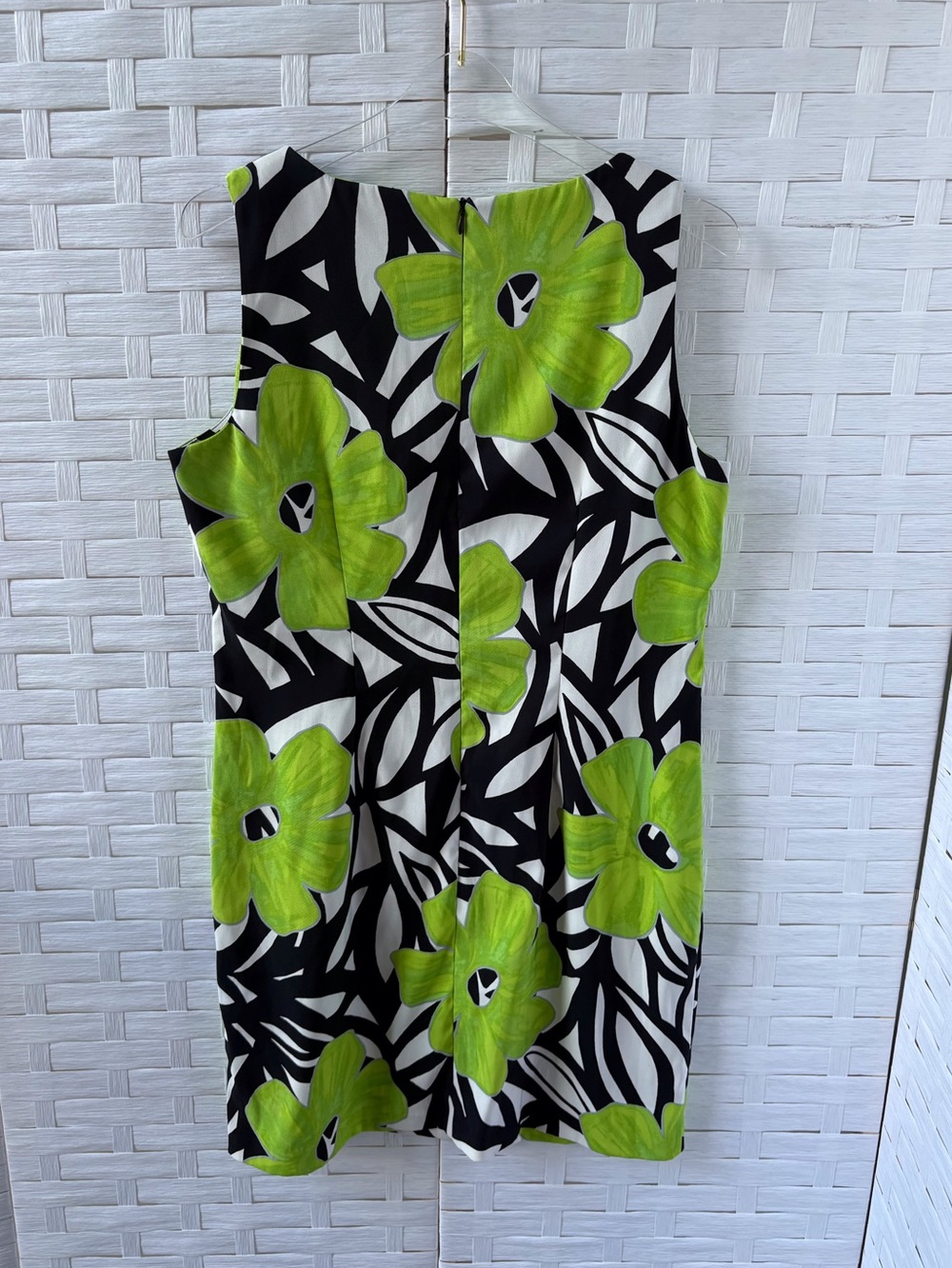 ALYX Size 16 Floral Sheath Dress Sleeveless Back Zip Cruise Party Luau Office - Picture 3 of 11